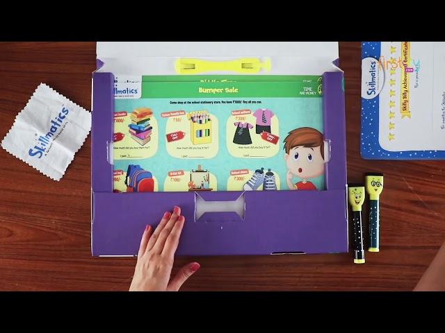 Skillmatics Time And Money Write & Wipe Activity Mats