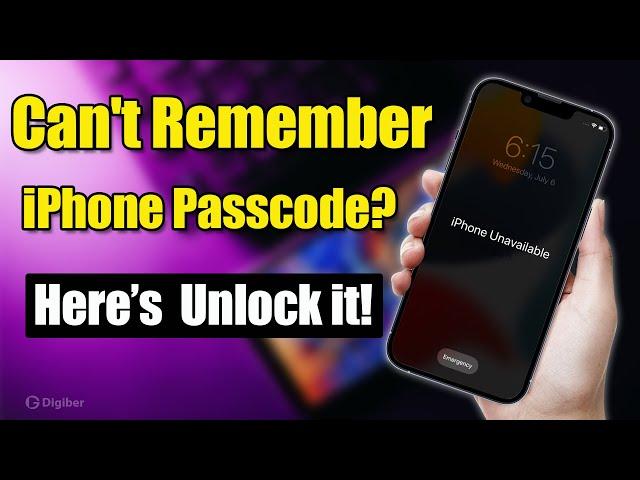 Can't Remember iPhone Passcode? Here’s How to Unlock it!