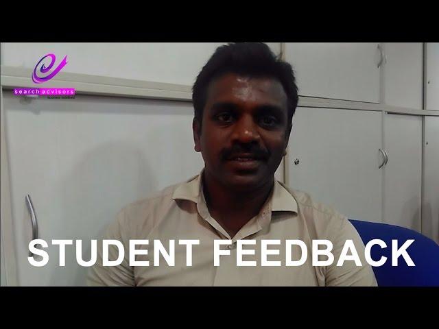 Digital Marketing Training Feedback Video by Mr. Kanagaraj - E Search Advisors
