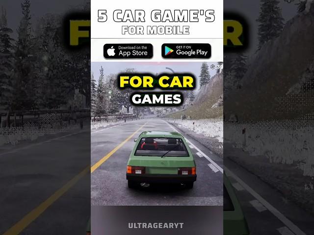 Top 5 high graphics car simulator and racing games for Android & ios 2025