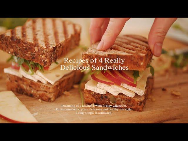 Recipes of 4 Really Delicious Sandwiches l The First Story of How I Get Happy in the Kitchen