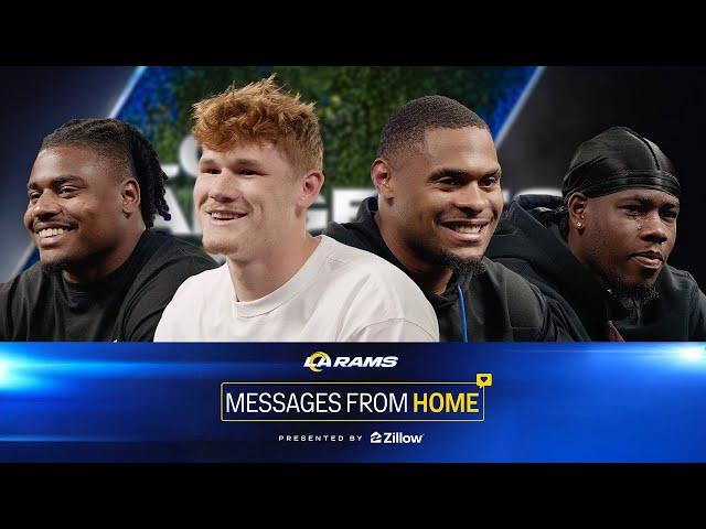 Rams Rookies Get Emotional Listening To Messages From Home