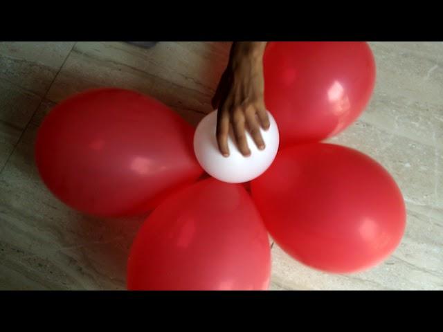 Beautiful balloon flowers- 2 minutes craft