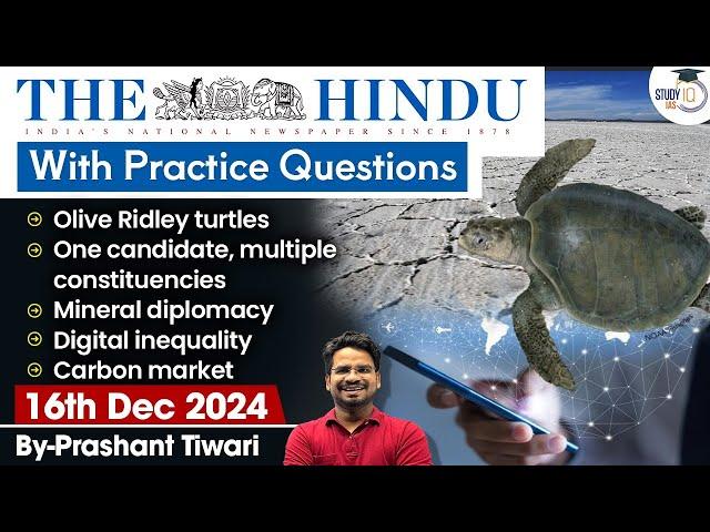 The Hindu Analysis | 16th December 2024 | The Hindu NewsPaper Today With Practice Questions