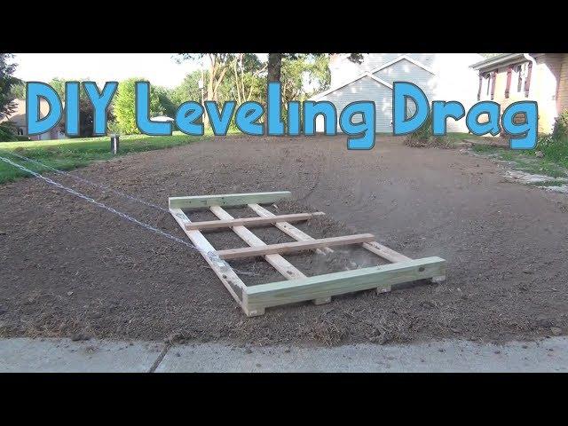 DIY Lawn Drag to Level the Lawn