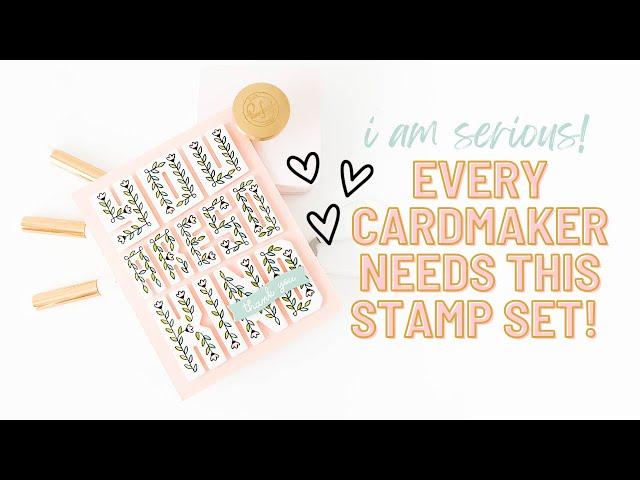 I'm Obsessed!  Every Cardmaker Needs This Stamp Set!  Let's Get Inspired