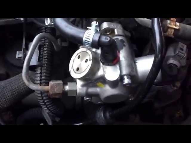 Vauxhall Opel Z22YH first run of prototype new design high pressure fuel injection pump