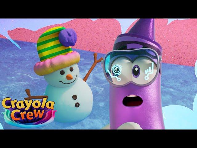 Making a Snowman out of Science! | Holiday Video | Crayola Crew | Fun Imagination Cartoons for Kids