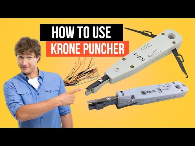 How To Use Krone Punch Down Tool  #Shorts