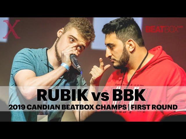 Rubik vs BBK | 2019 Canadian Beatbox Champs | First Round