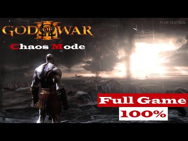 God of War 3 Remastered - Full Game Walkthrough | CHAOS MODE Difficulty  | All Cutscenes + Ending 