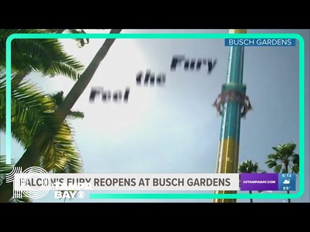 Busch Gardens' Falcon's Fury reopens after temporary closure