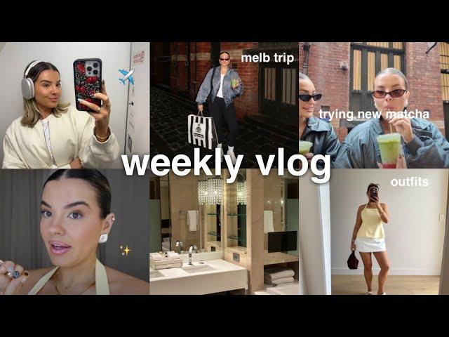 weekly vlog  melb trip, interviews, iPhone 16, unboxing + more