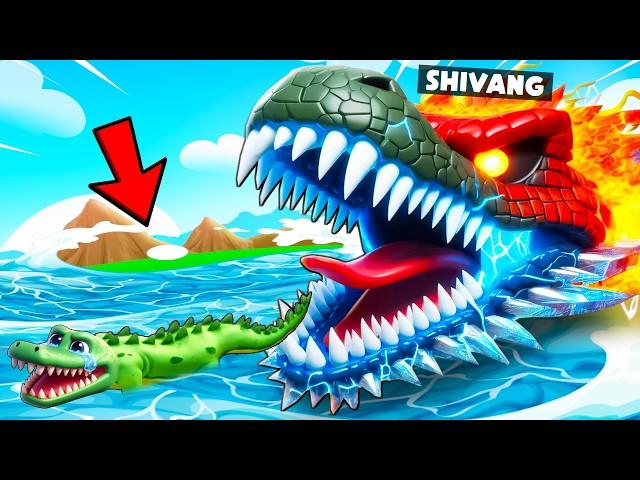 BECOMING THE BIGGEST CROCODILE TO EAT MY FRIENDS !!