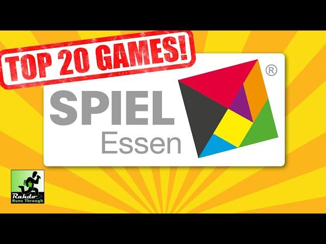 Top 20 Must-Have Essen SPIEL Games