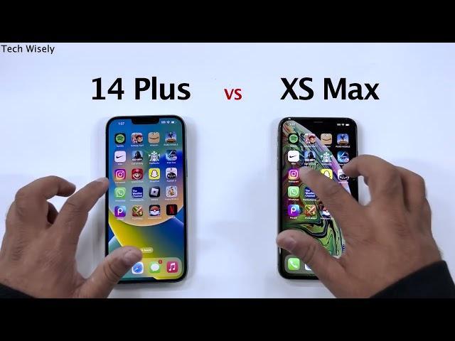 iPhone 14 Plus vs XS Max - SPEED TEST