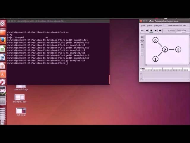 Installation and Demonstration of Ns2 in ubuntu 14.04