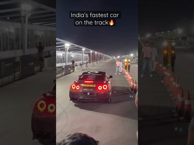 India’s fastest car on the track#track#viral#hyderabad#speedfest#dragrace#gtr#jdm#1200hp#nissan#gt