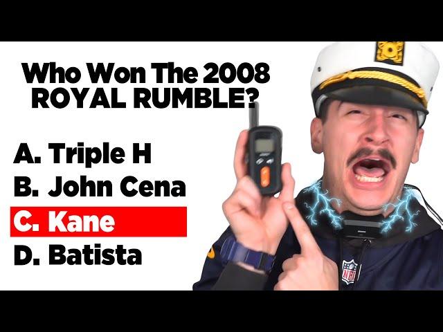 WWE Trivia But Every Time I Guess Wrong I Get Shocked