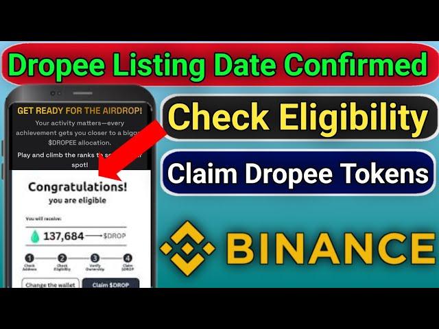 Dropee Airdrop Listing Date |Dropee Airdrop Eligibility Check |Dropee New Update |Dropee Token Price