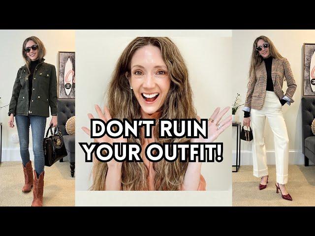 TOP Ways You're RUINING YOUR OUTFIT and how to FIX!