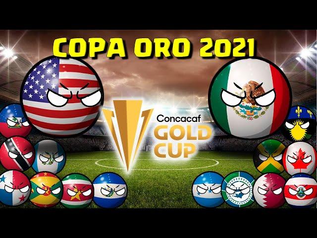 resumen de la COPA ORO CONCACAF 2021  countryballs