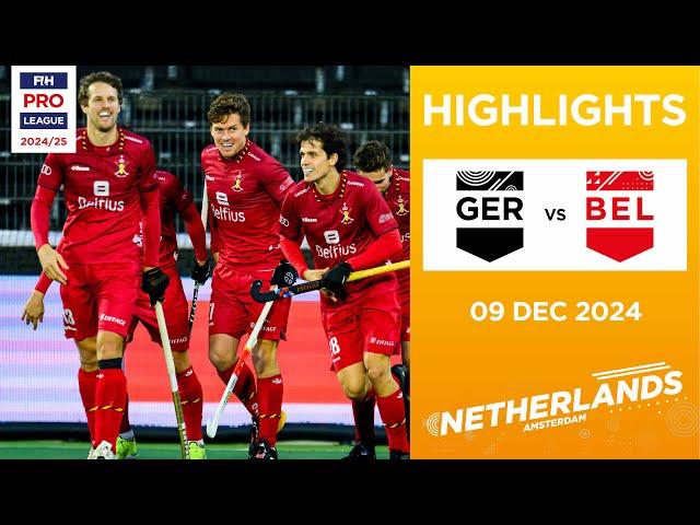 FIH Hockey Pro League 2024-25 Highlights: Germany vs Belgium (M) | Match 2