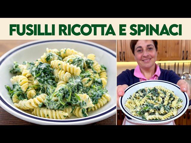 FUSILLI RICOTTA AND SPINACH Easy Recipe - Homemade by Benedetta