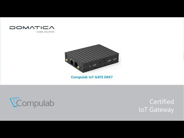 Domatica's IoT edge software running on Compulab