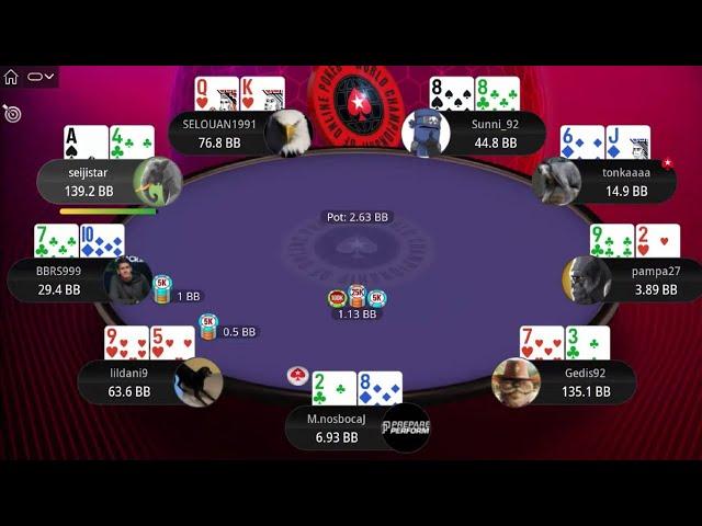 WCOOP 77-H $1K tonkaaaa | seijistar | Sunni_92 - Final Table Replay