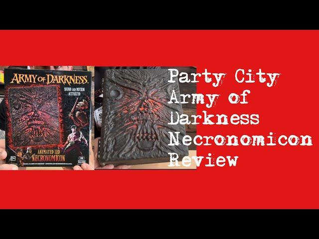 Party City Army of Darkness necronomicon review