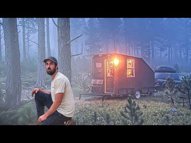 HIGH WIND & FOG HIT THE CABIN | The Black Hills of South Dakota