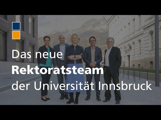 Das neue Rektoratsteam der Universität Innsbruck