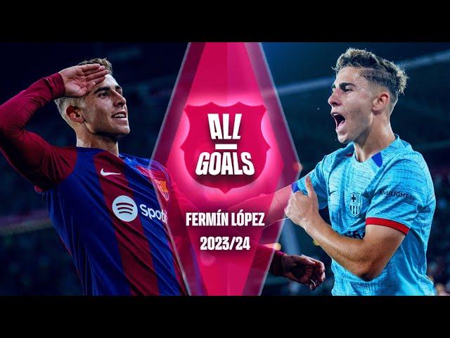  ALL of FERMÍN LÓPEZ's GOALS with FC BARCELONA | 2023-24 SEASON