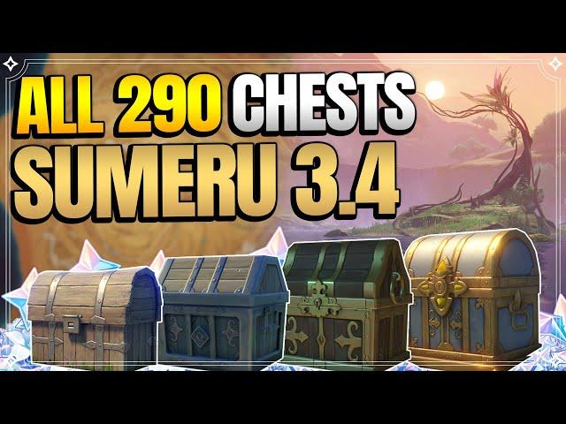 ALL Chest Locations in Desert Of Hadramaveth - Sumeru 3.4 | In Depth Follow Along |【Genshin Impact】