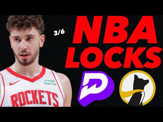 PRIZEPICKS NBA THURSDAY 3/6/25 - FREE PICKS!!!  (10-2 RUN!!!) - BEST PLAYER PROPS - NBA TODAY