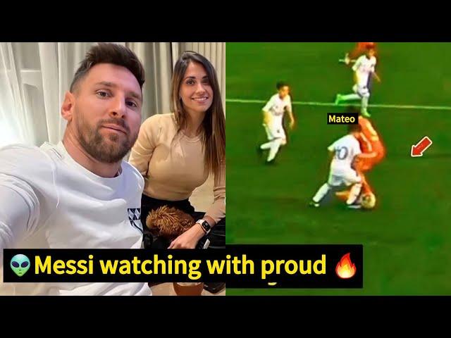 Lionel Messi's son Mateo goes viral after scoring /football news today