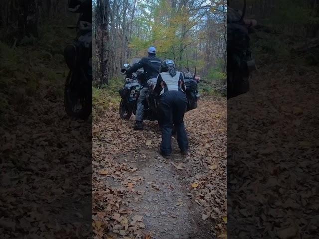 Team Lift! Picking up large Adventure Motorcycles!
