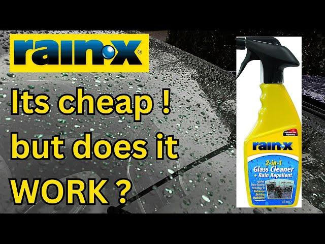 Rain-X Glass Cleaner + Rain Repellent. Can it cure a greasy windscreen ?