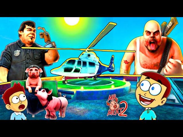 Mr Meat 2 in Helicopter Escape - New update | Shiva and Kanzo Gameplay