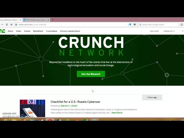 Kinetise CrunchNetwork