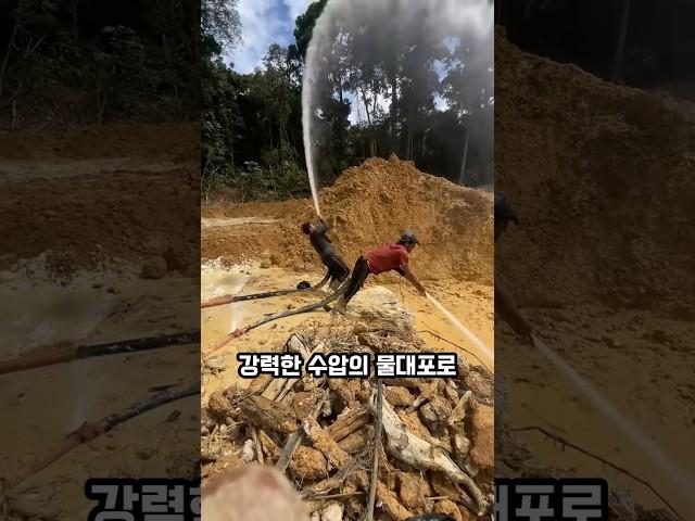 남미의 초거대 불법 사금 채굴 현장