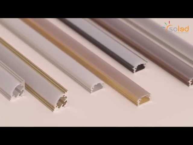 LED alu profile for LED strips, Profile aluminiowe LED do taśm LED. SOLED.pl