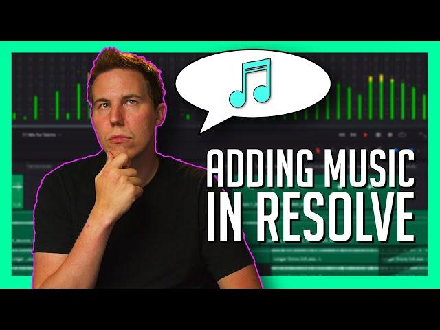 How To Add Music To An Edit in Resolve 18 - DaVinci Resolve 18 Beginner Tutorial