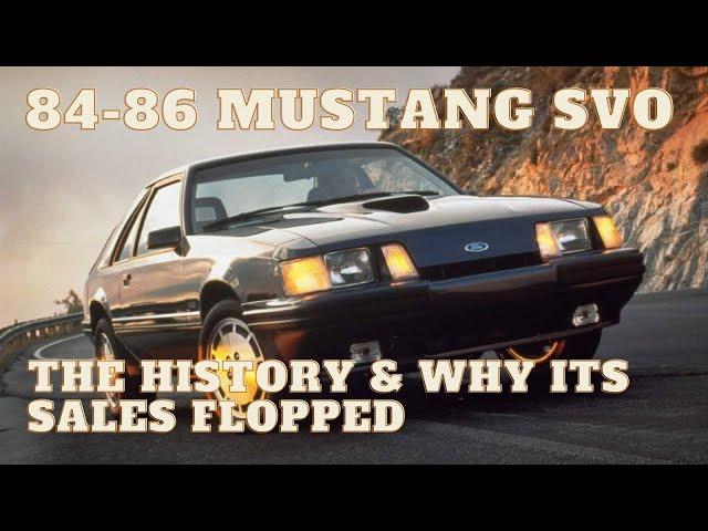 The Mustang SVO the History, options, & WHY it was a Sales Failure