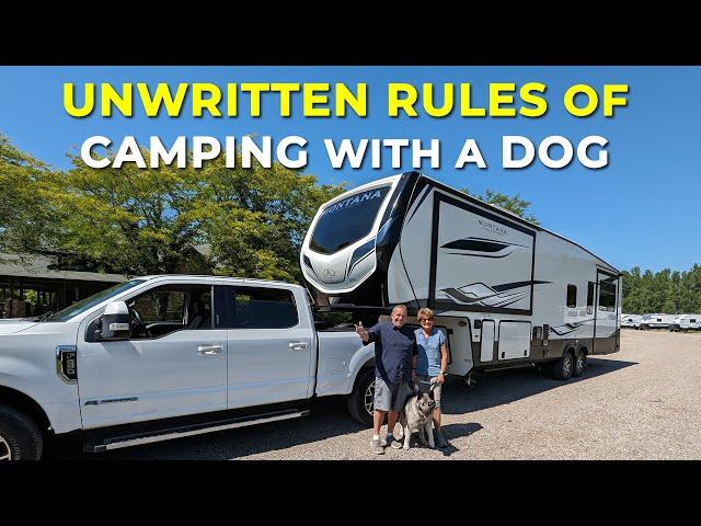 7 UNWRITTEN Rules of Camping with a Dog