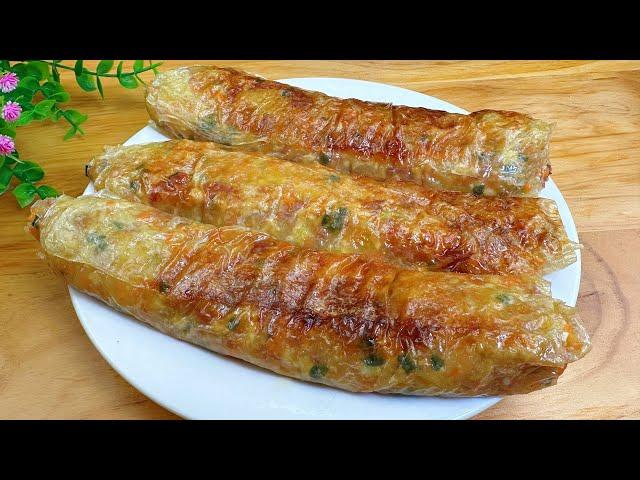 Crispy Potato Meat Rolls !  Easy & Delicious! 外酥里糯的土豆肉卷！外はカリカリ、中はモチモチのじゃがいも肉巻き！바삭하고 쫄깃한 감자 고기 롤!解馋好吃