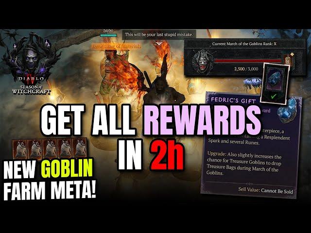 NEW GOBLIN FARM META GET ALL REWARDS in 2h EZ Diablo 4