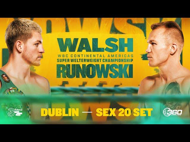 Walsh x Runowski | 20 de Setembro | Exclusivo no UFC Fight Pass