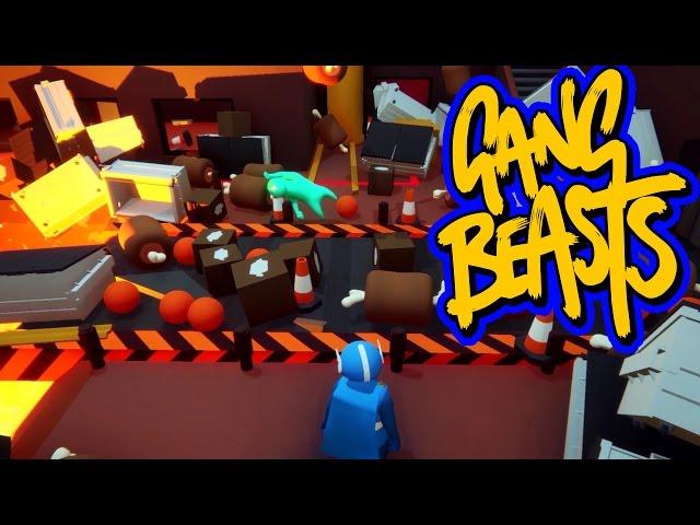 Gang Beasts - Hell in the Cell Race [Father Vs. Son]